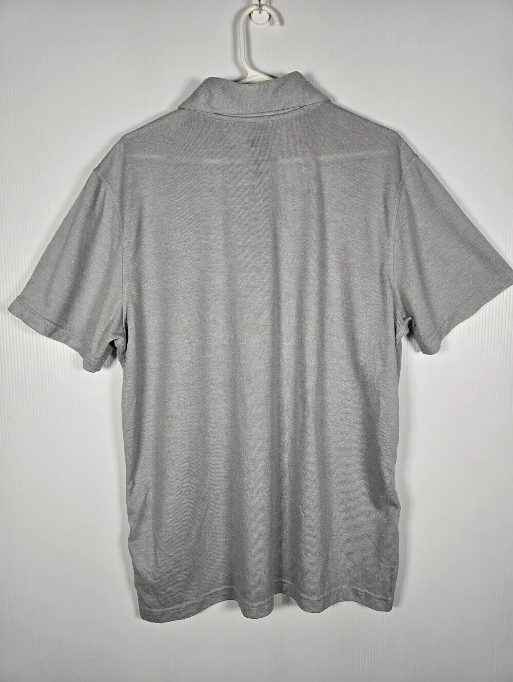 The North Face Men's Heather Gray Short Sleeve Polo With Logo Flash Dry Size XL